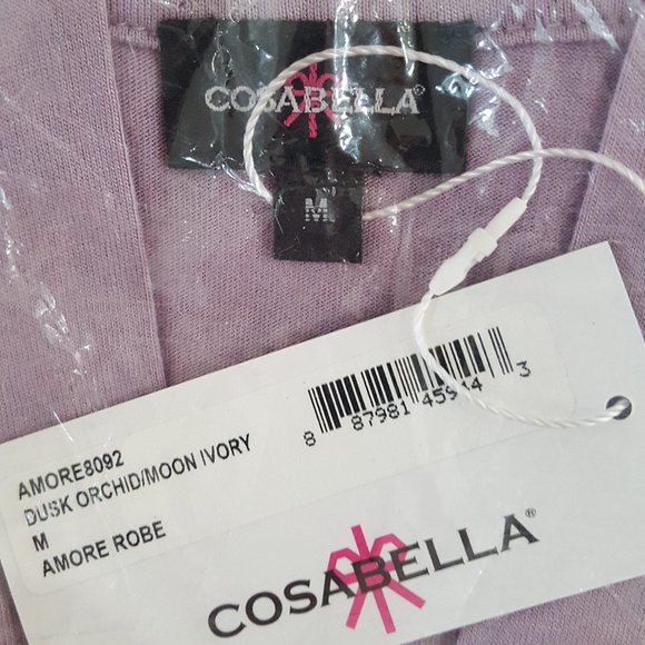 New Cosabella Purple/White Robe - Picture 4 of 5